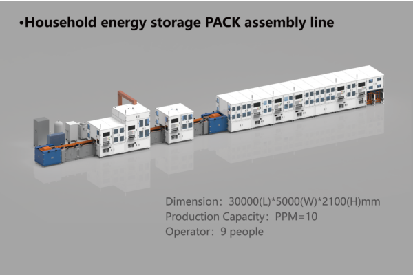 Household energy storage PACK assembly line