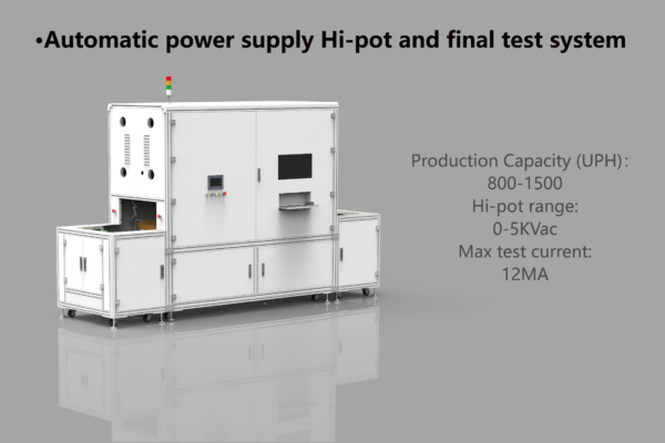 Automatic power supply Hi-pot and final test system