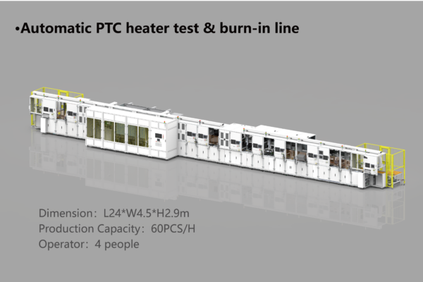 Automatic PTC heater test & burn-in line