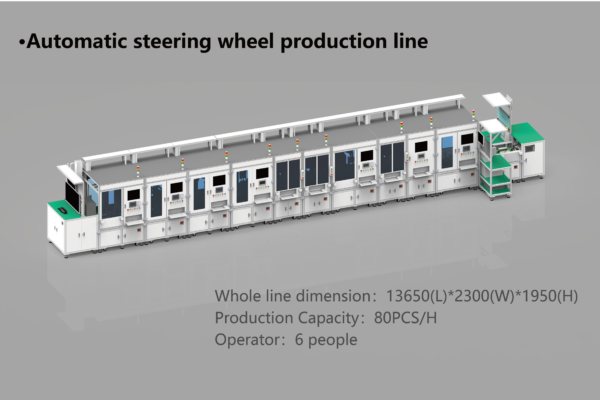 Automatic steering wheel production line